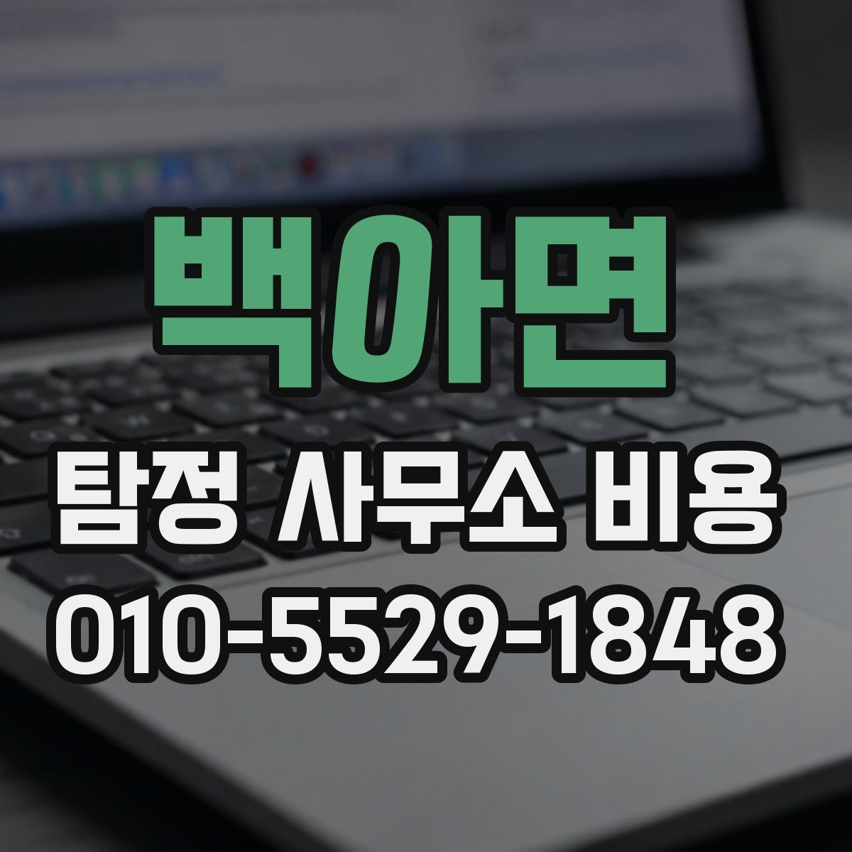 백아면 탐정 사무소 비용