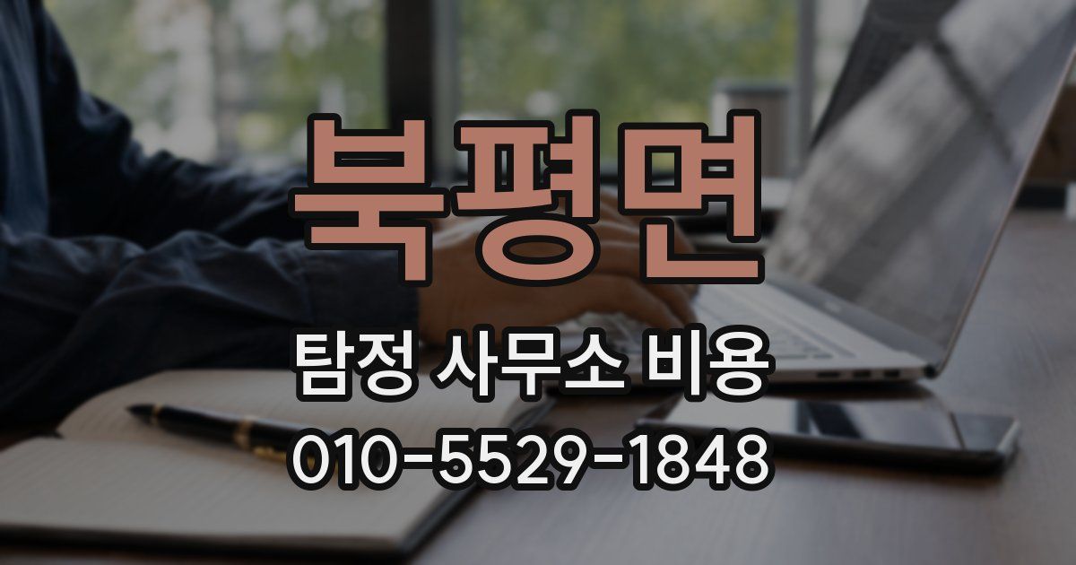 북평면 탐정 사무소 비용