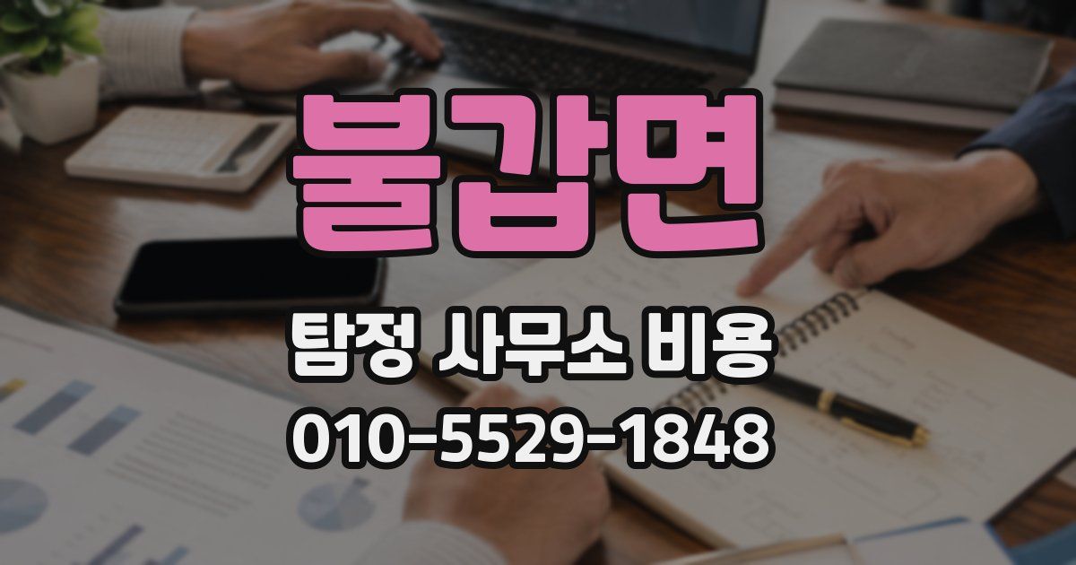 불갑면 탐정 사무소 비용