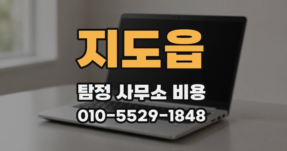 지도읍 탐정 사무소 비용