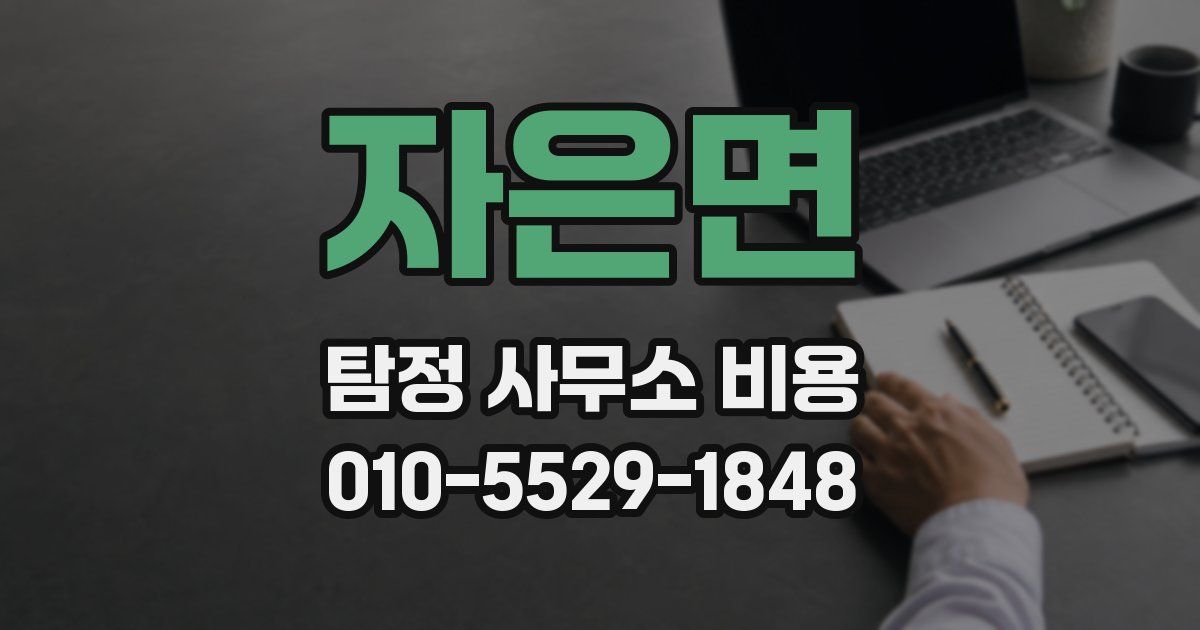 자은면 탐정 사무소 비용
