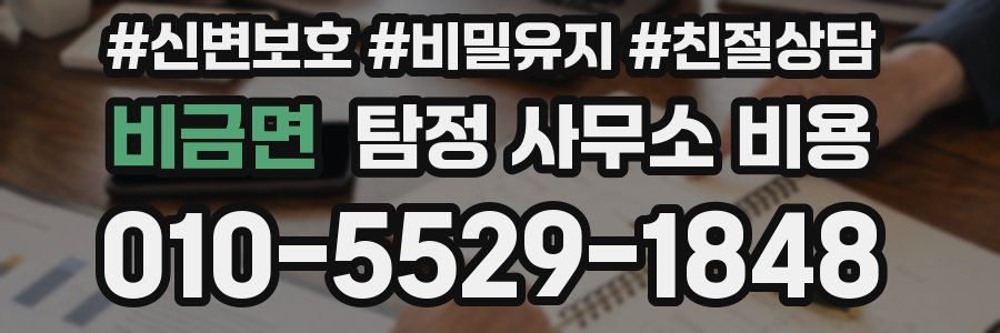 비금면 탐정 사무소 비용