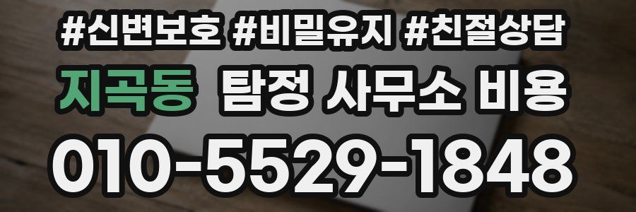 지곡동 탐정 사무소 비용