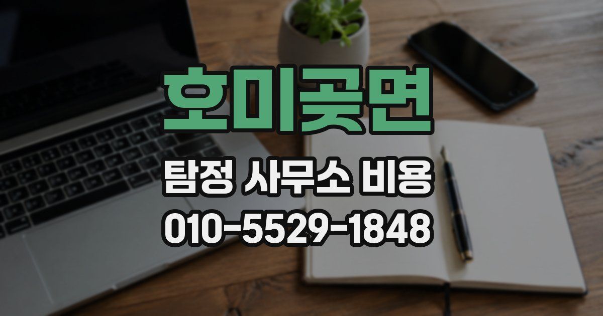 호미곶면 탐정 사무소 비용