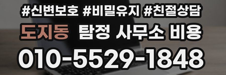 도지동 탐정 사무소 비용