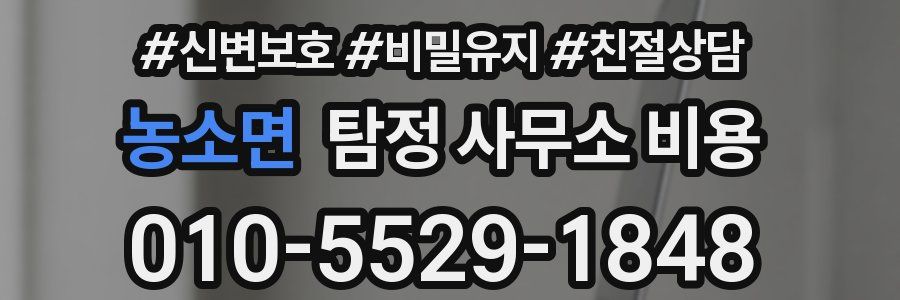 농소면 탐정 사무소 비용