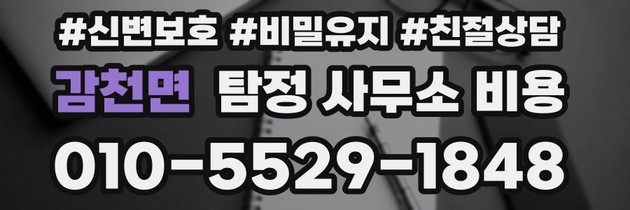 감천면 탐정 사무소 비용