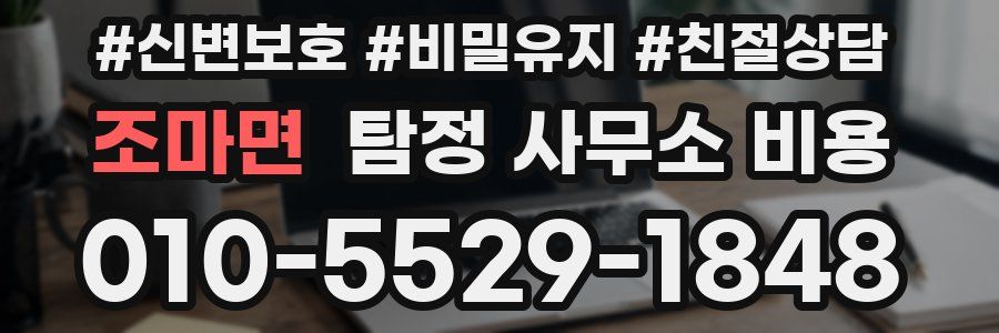 조마면 탐정 사무소 비용