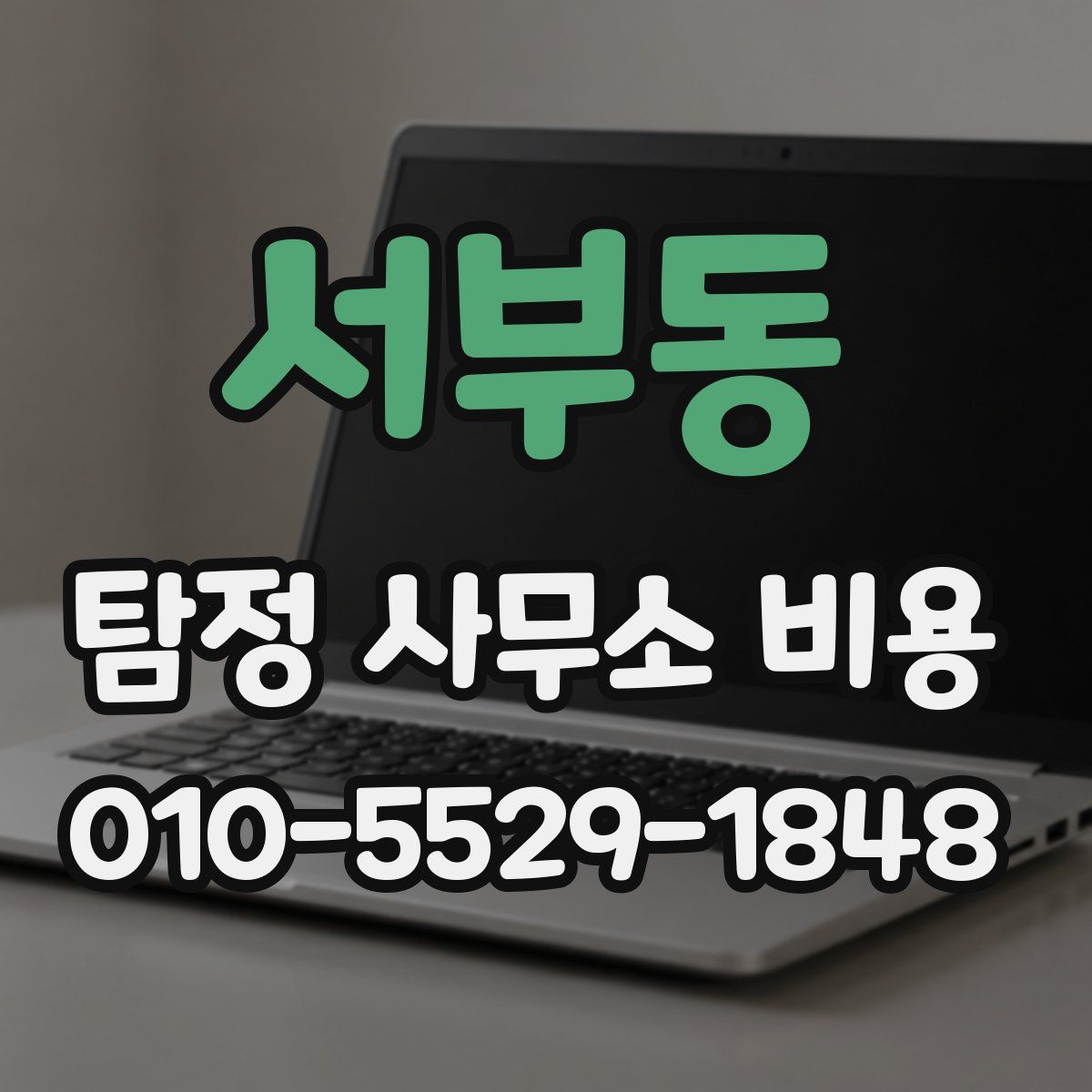 서부동 탐정 사무소 비용