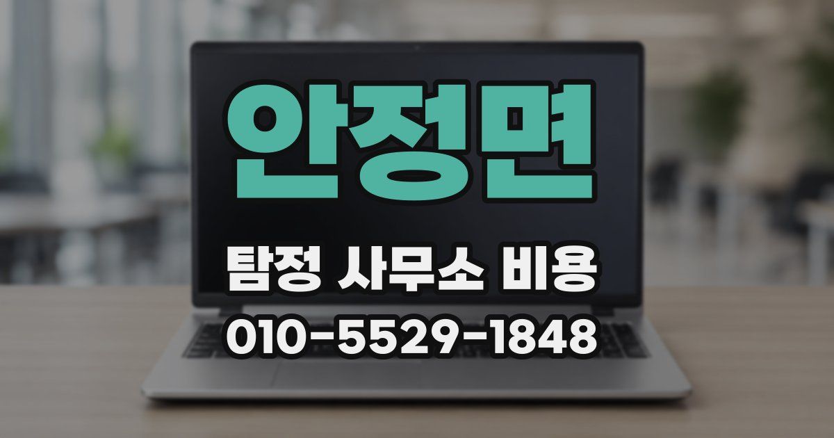 안정면 탐정 사무소 비용
