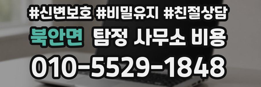 북안면 탐정 사무소 비용