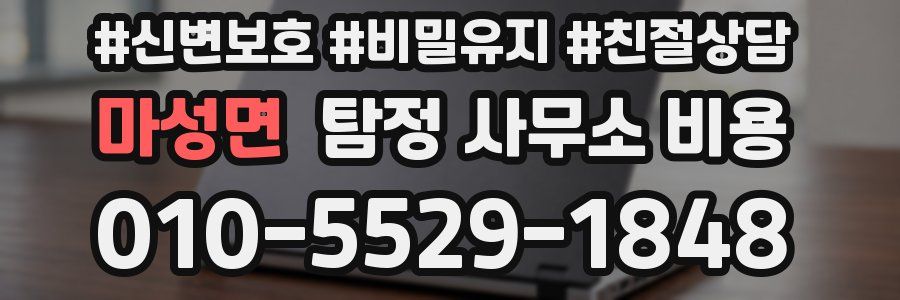 마성면 탐정 사무소 비용