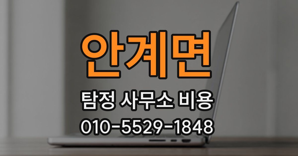 안계면 탐정 사무소 비용