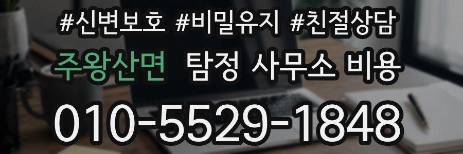 주왕산면 탐정 사무소 비용