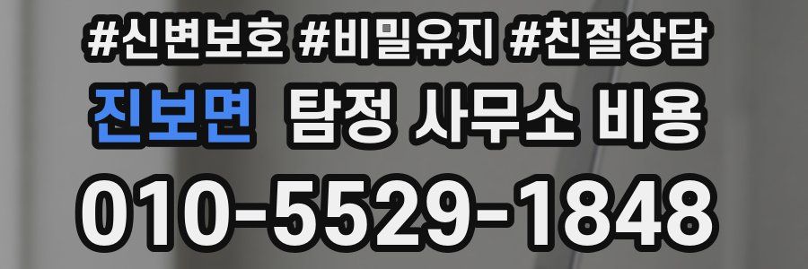 진보면 탐정 사무소 비용