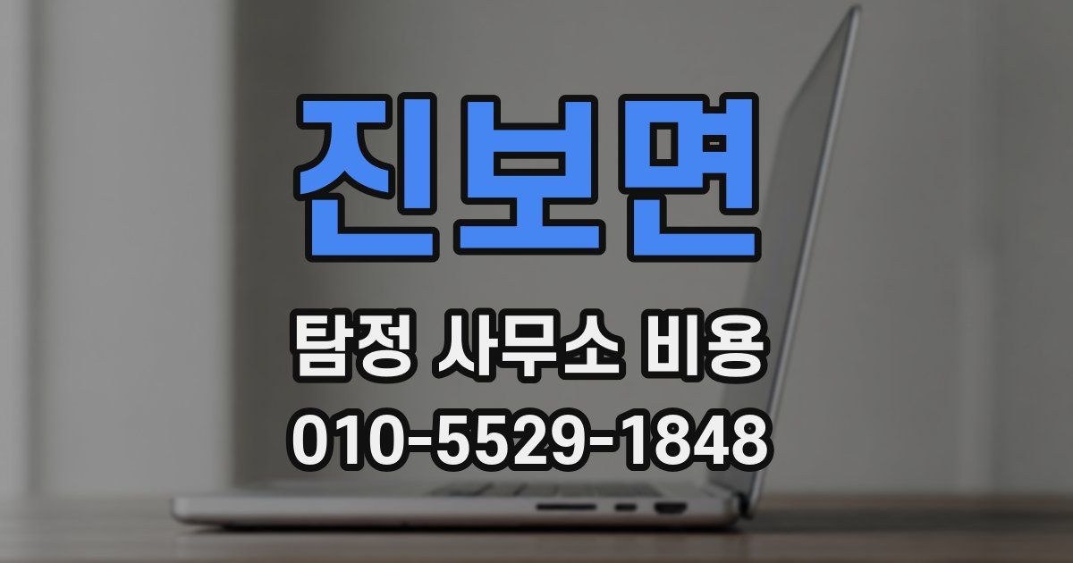 진보면 탐정 사무소 비용
