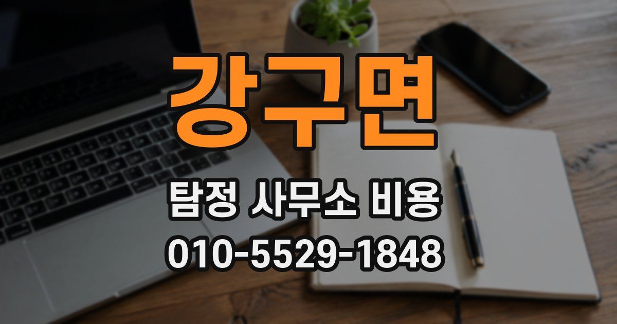 강구면 탐정 사무소 비용
