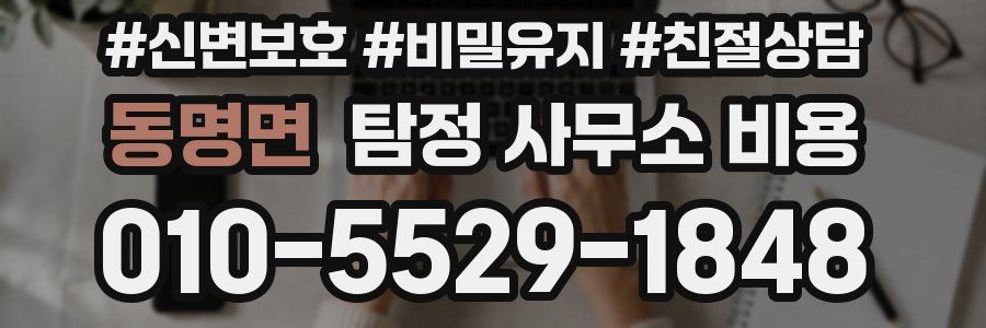 동명면 탐정 사무소 비용
