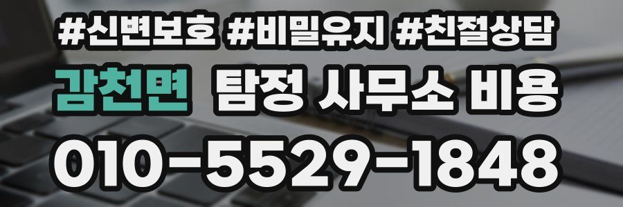 감천면 탐정 사무소 비용