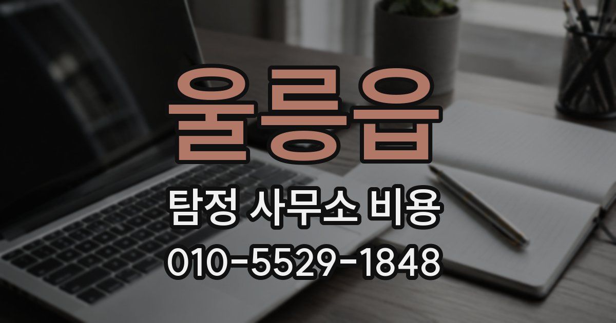 울릉읍 탐정 사무소 비용