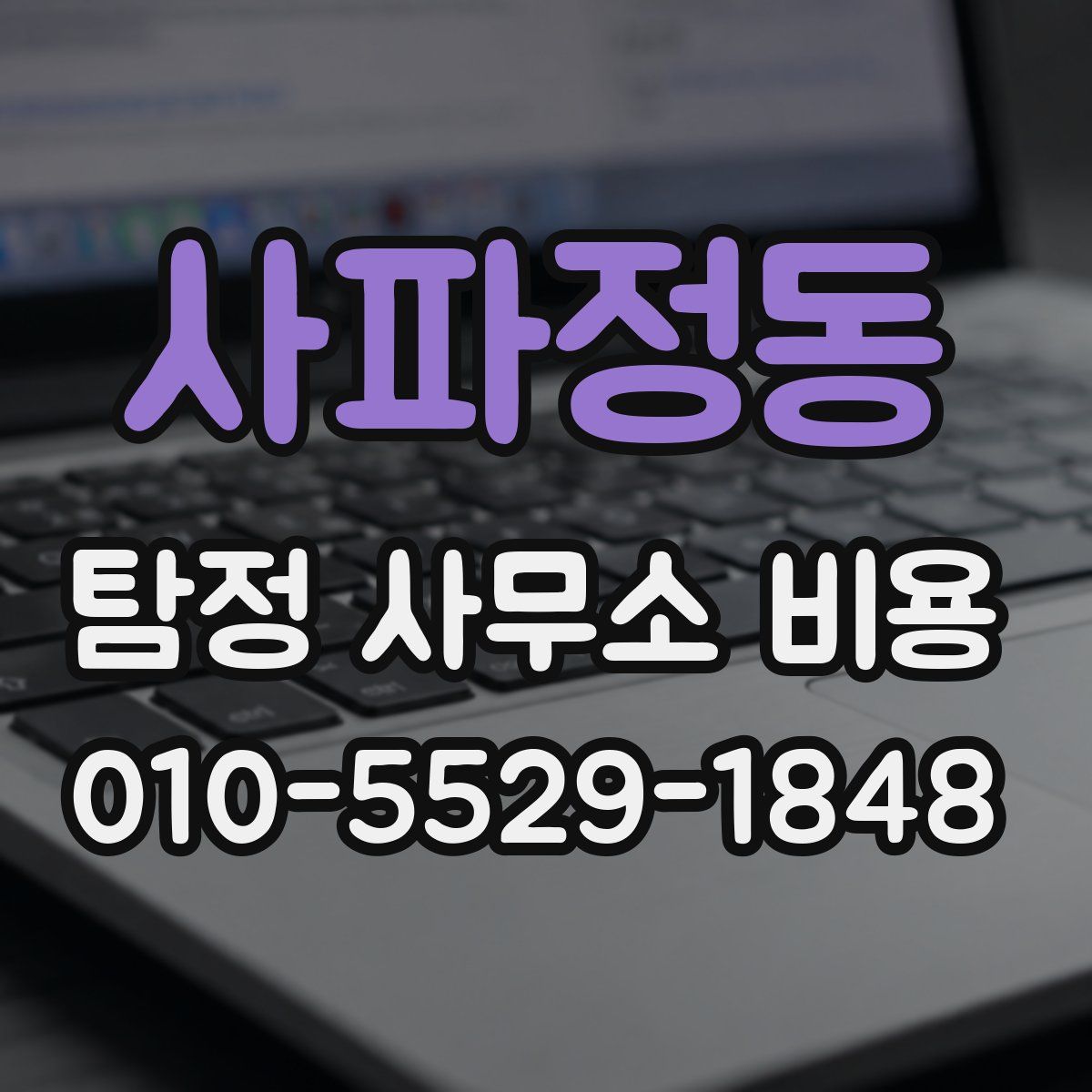 사파정동 탐정 사무소 비용