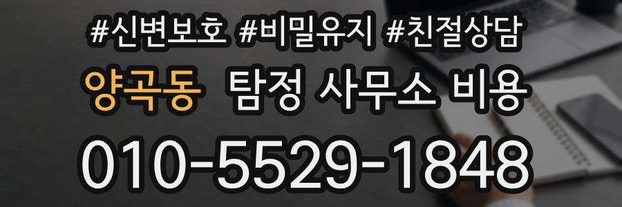양곡동 탐정 사무소 비용