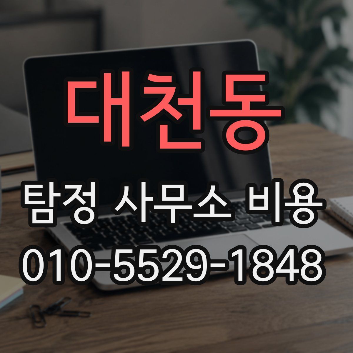 대천동 탐정 사무소 비용