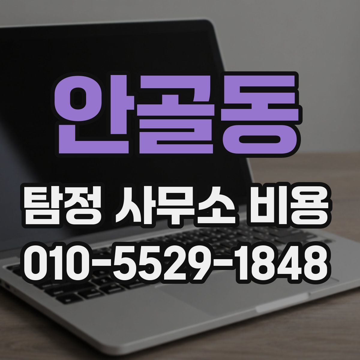 안골동 탐정 사무소 비용
