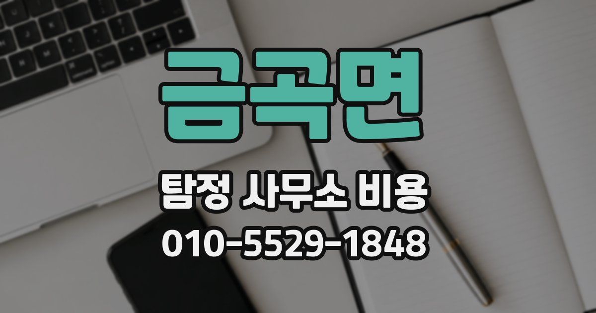 금곡면 탐정 사무소 비용