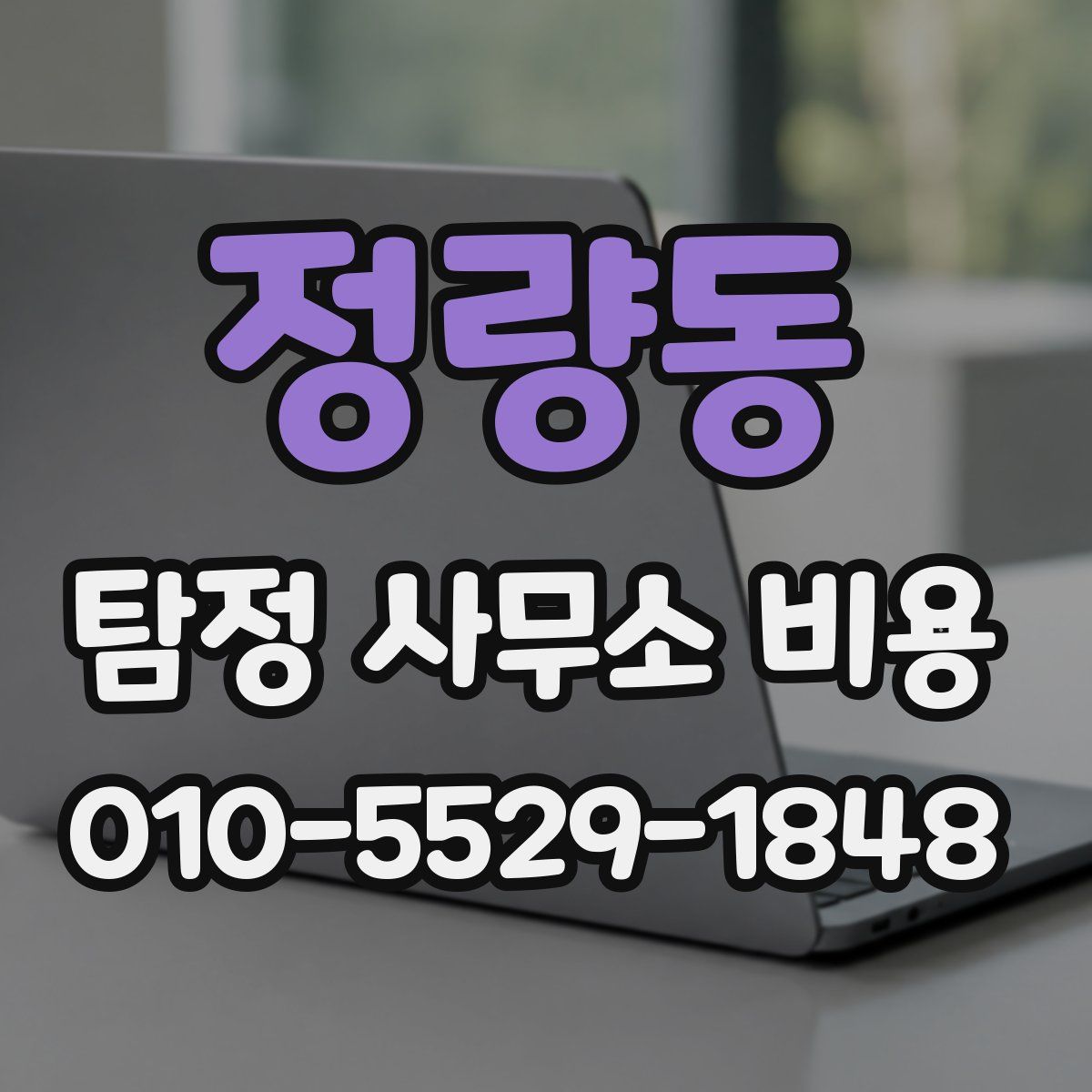 정량동 탐정 사무소 비용