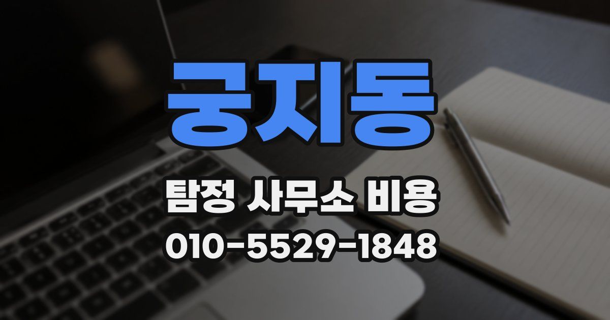궁지동 탐정 사무소 비용