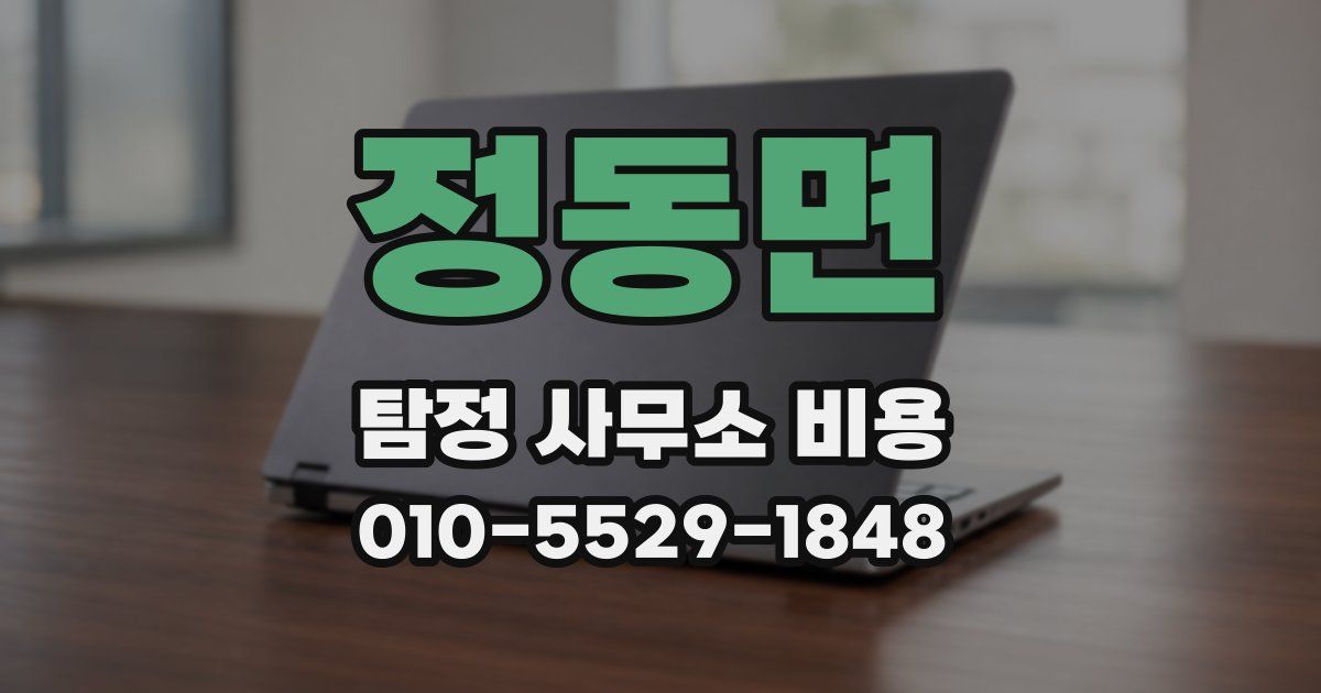 정동면 탐정 사무소 비용