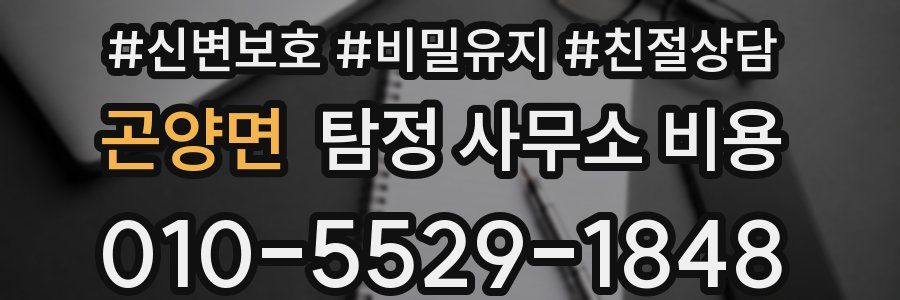 곤양면 탐정 사무소 비용