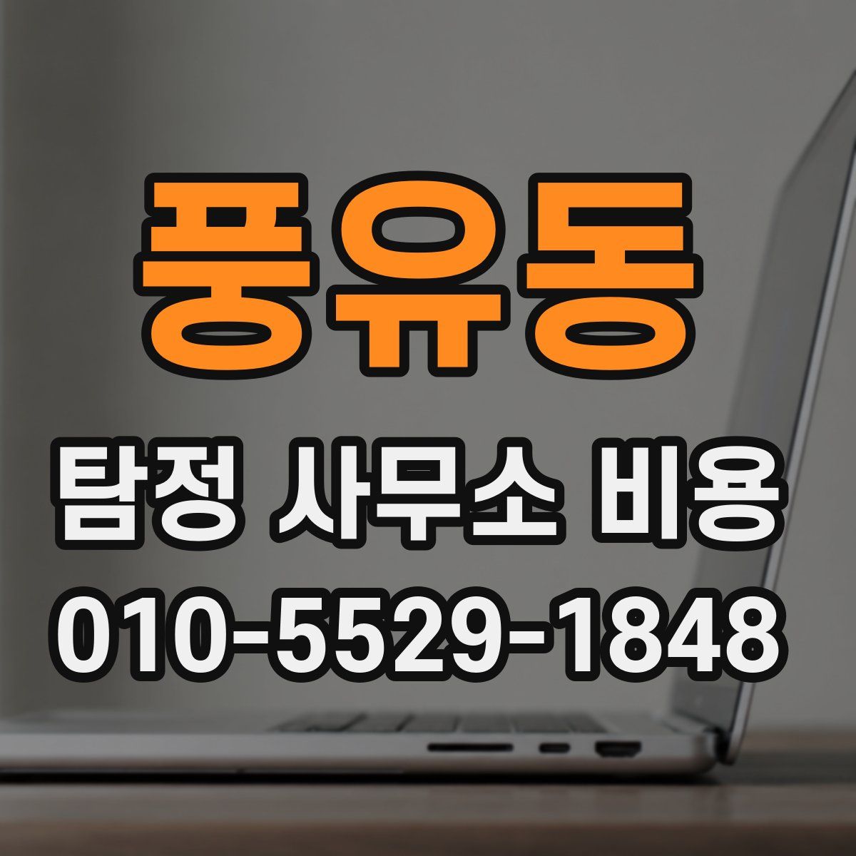 풍유동 탐정 사무소 비용