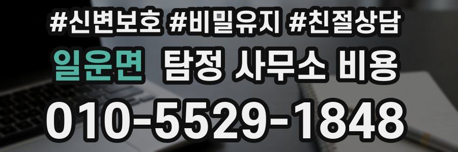 일운면 탐정 사무소 비용