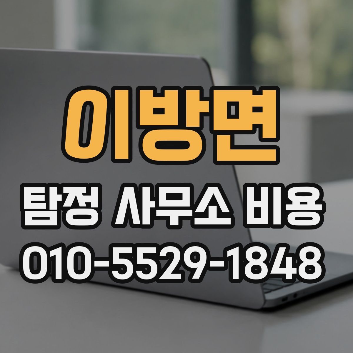 이방면 탐정 사무소 비용