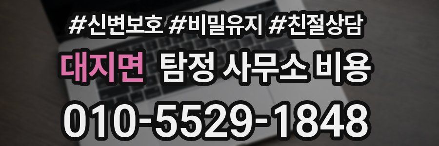 대지면 탐정 사무소 비용