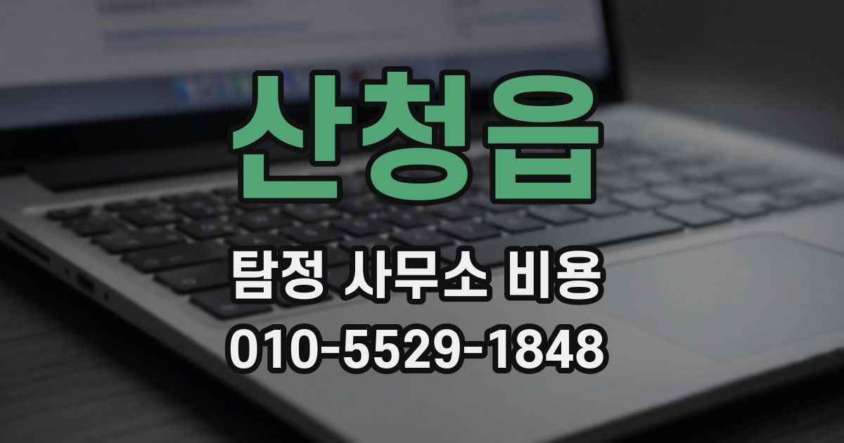 산청읍 탐정 사무소 비용