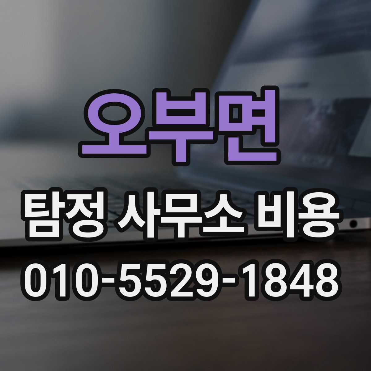 오부면 탐정 사무소 비용