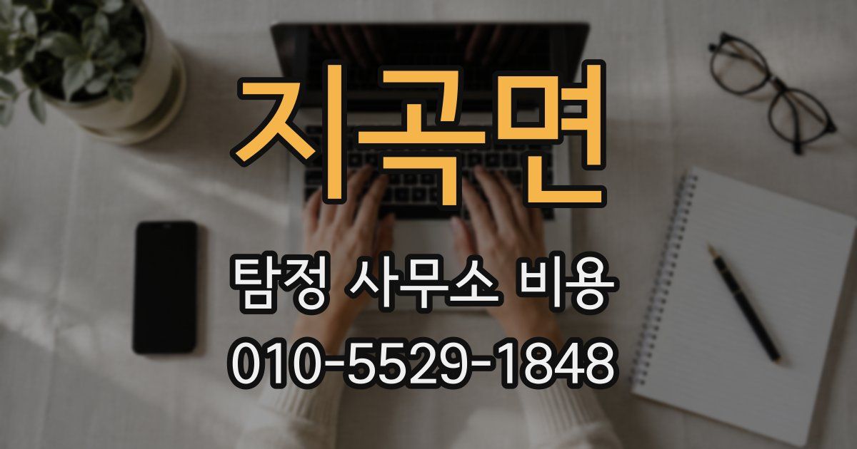 지곡면 탐정 사무소 비용