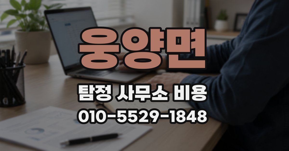 웅양면 탐정 사무소 비용