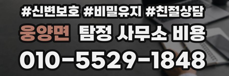 웅양면 탐정 사무소 비용