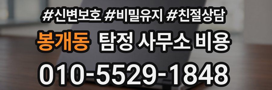봉개동 탐정 사무소 비용