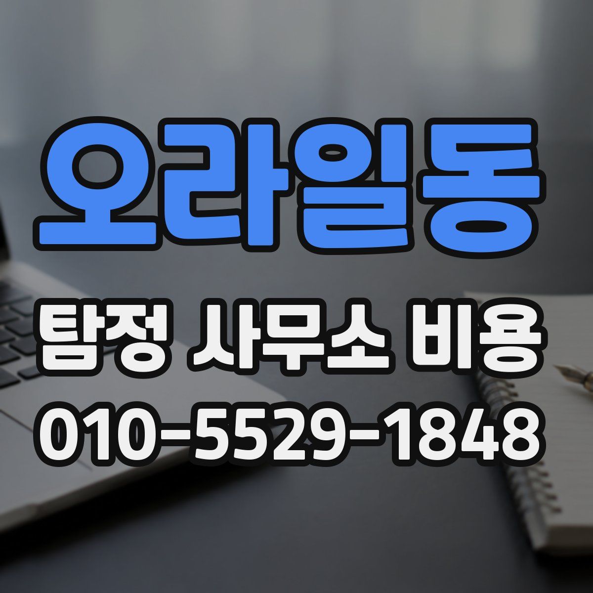 오라일동 탐정 사무소 비용