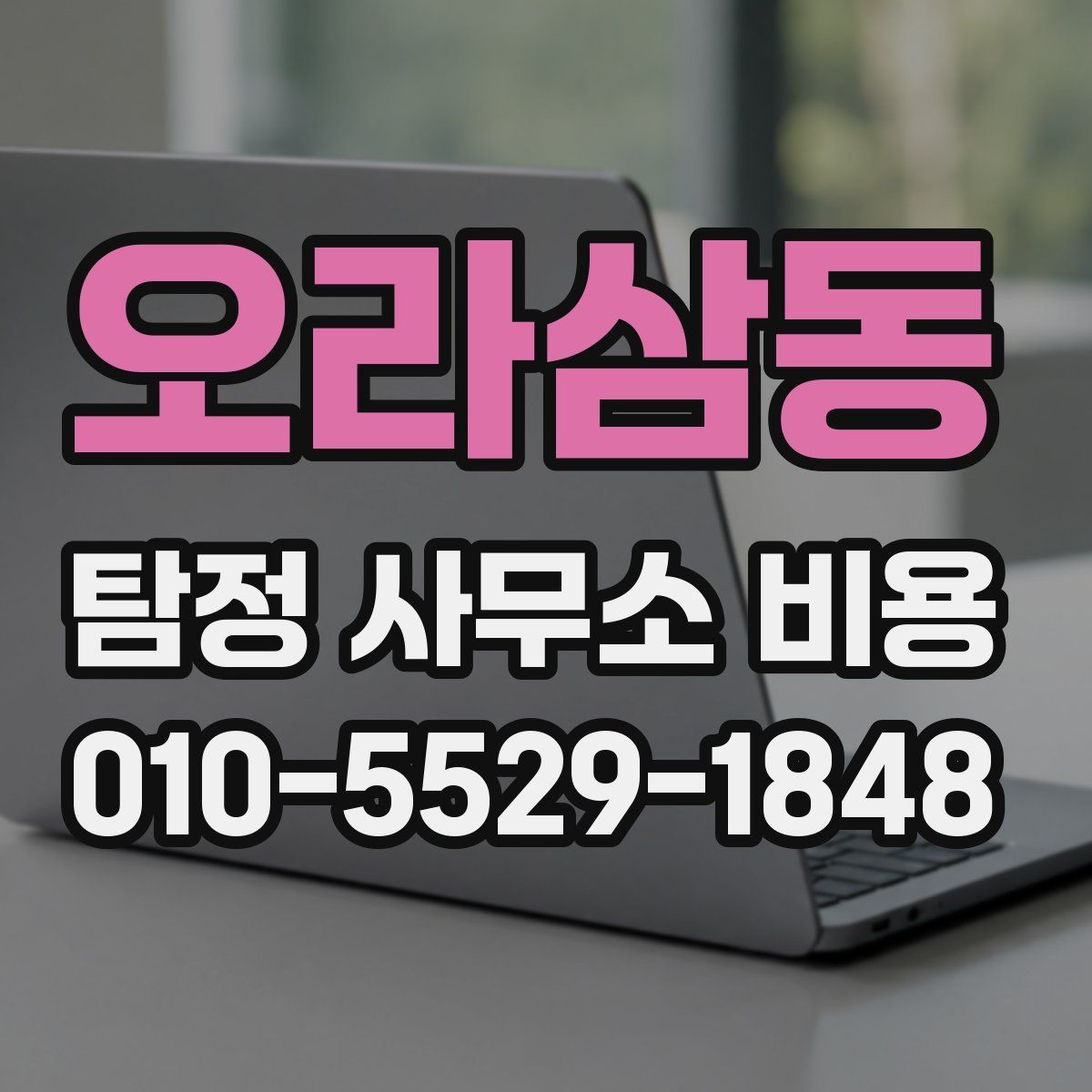 오라삼동 탐정 사무소 비용