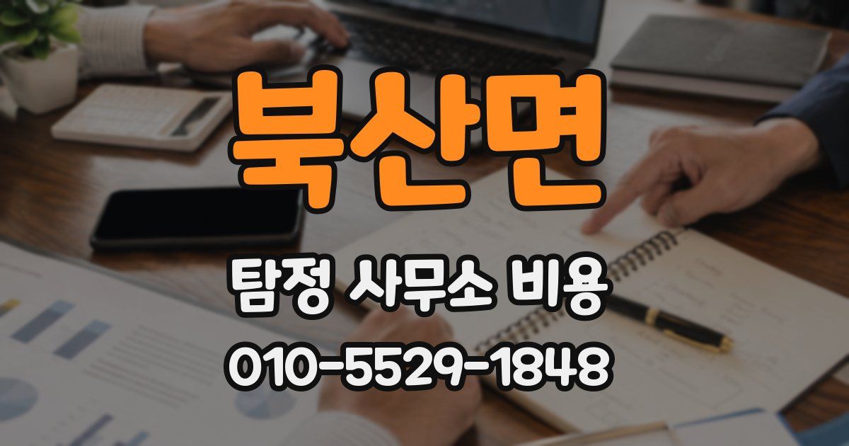 북산면 탐정 사무소 비용