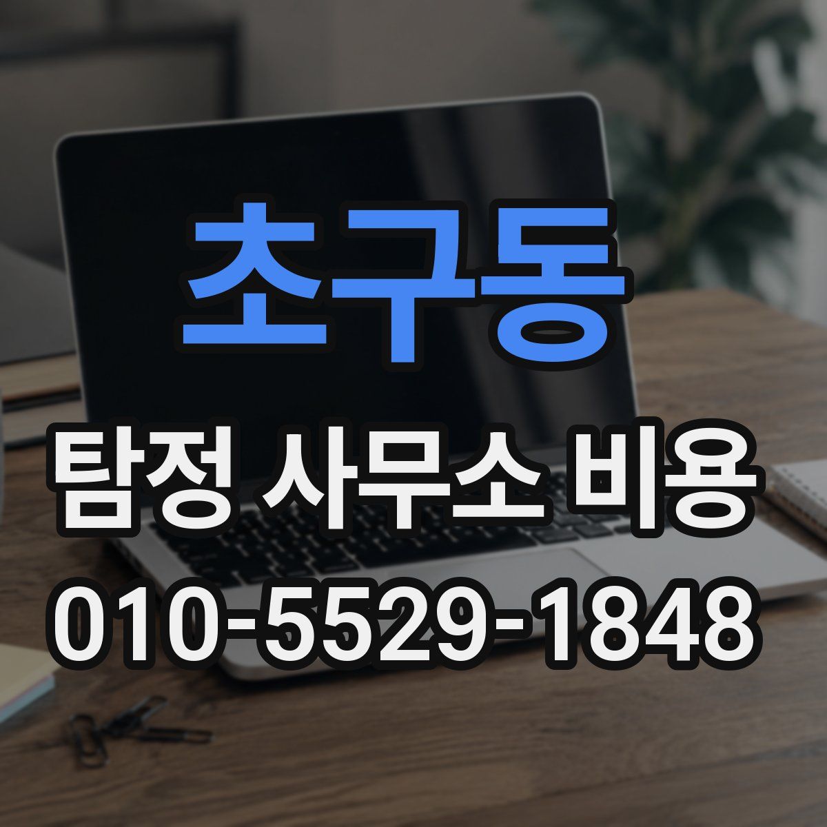 초구동 탐정 사무소 비용