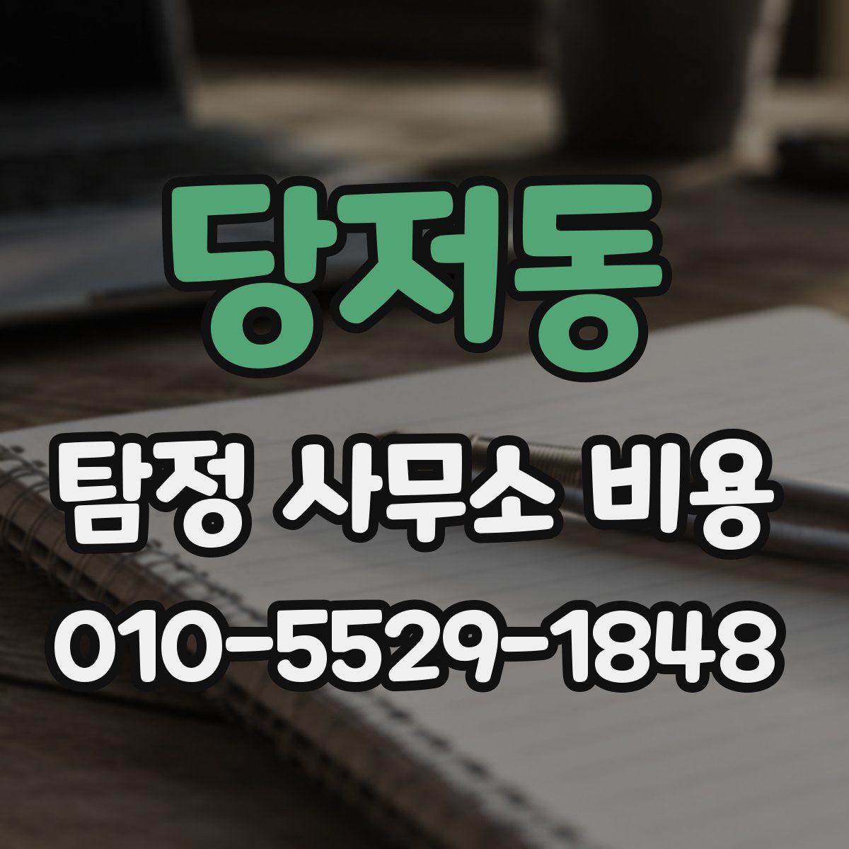 당저동 탐정 사무소 비용