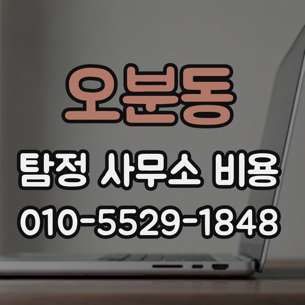 오분동 탐정 사무소 비용