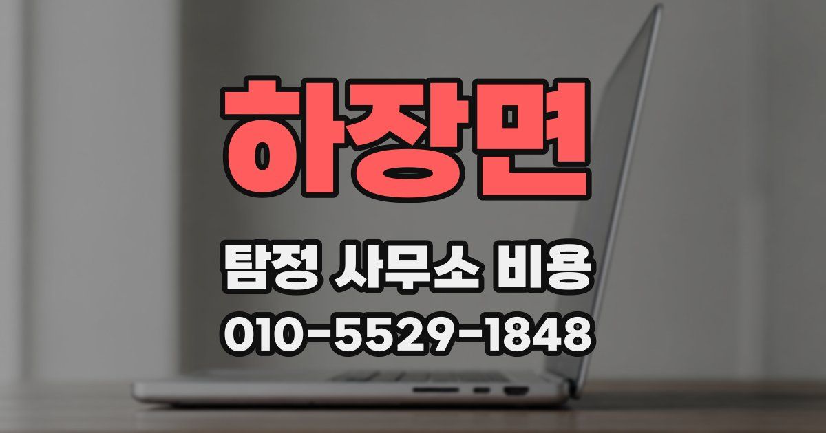 하장면 탐정 사무소 비용